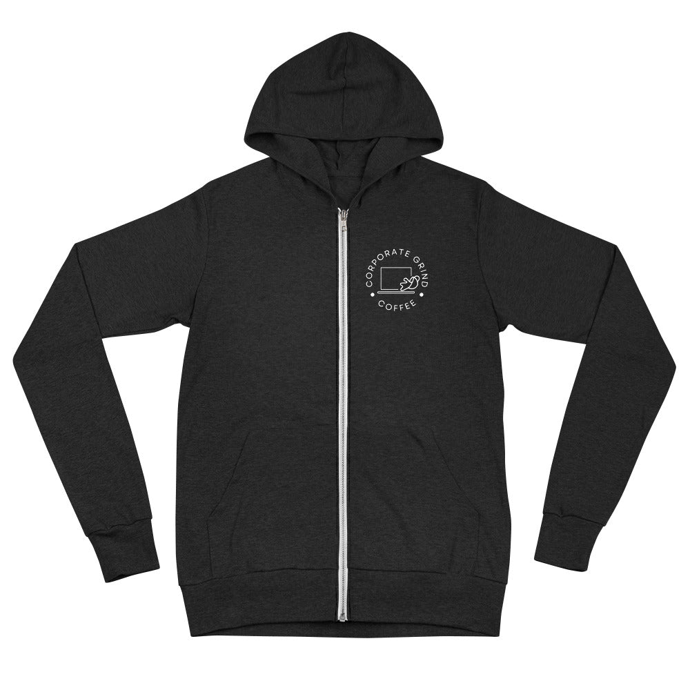 Corporate Grind - unisex zip hoodie