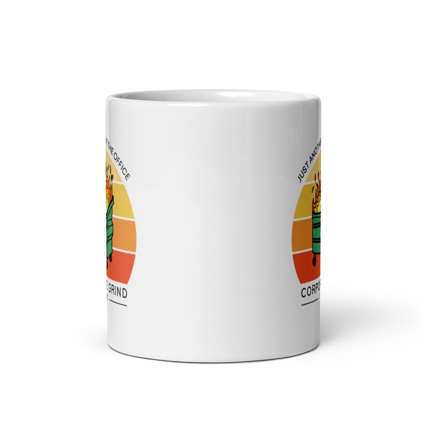 Dumpster Fire - white glossy mug